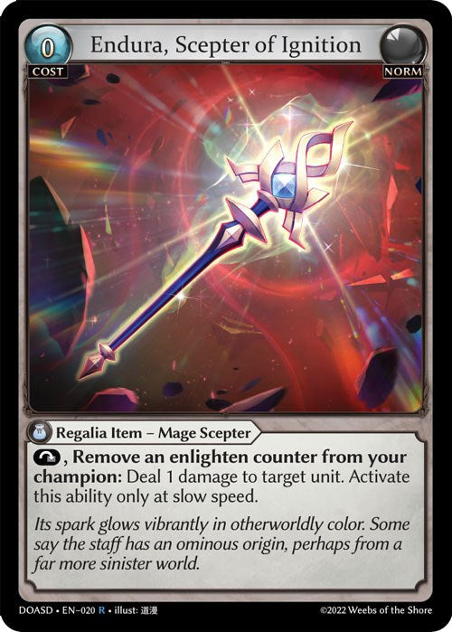 Endura, Scepter of Ignition (020) [Dawn of Ashes: Starter Decks] | Webway Games