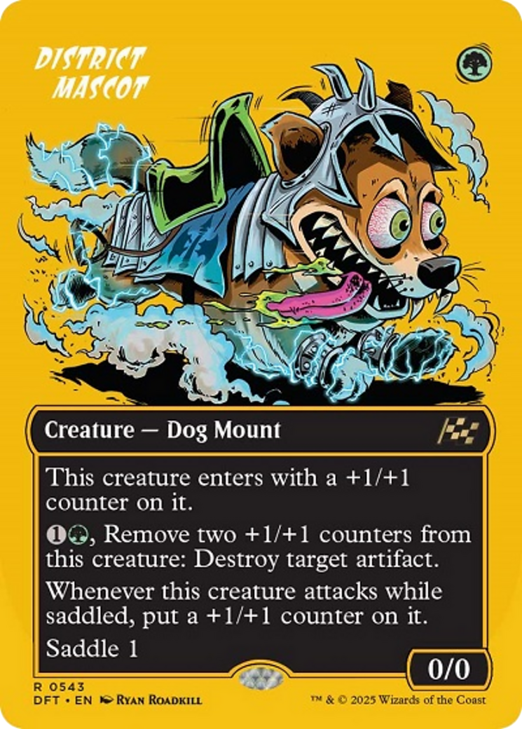 District Mascot (Borderless) (First-Place Foil) [Aetherdrift] | Webway Games