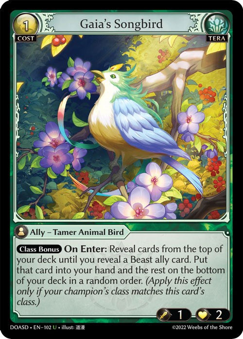 Gaia's Songbird (102) [Dawn of Ashes: Starter Decks] | Webway Games