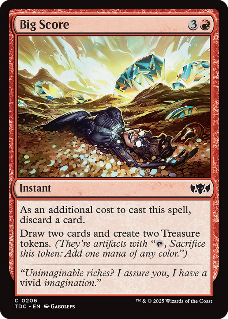 Big Score [Tarkir: Dragonstorm Commander] | Webway Games