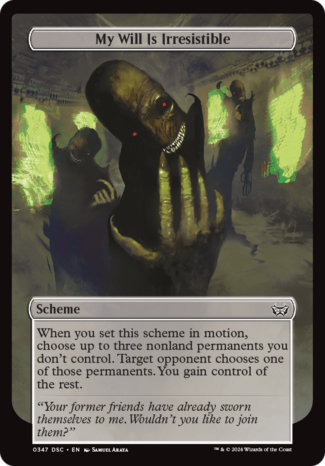 My Will Is Irresistible (Full Art) [Duskmourn: Archenemy] | Webway Games