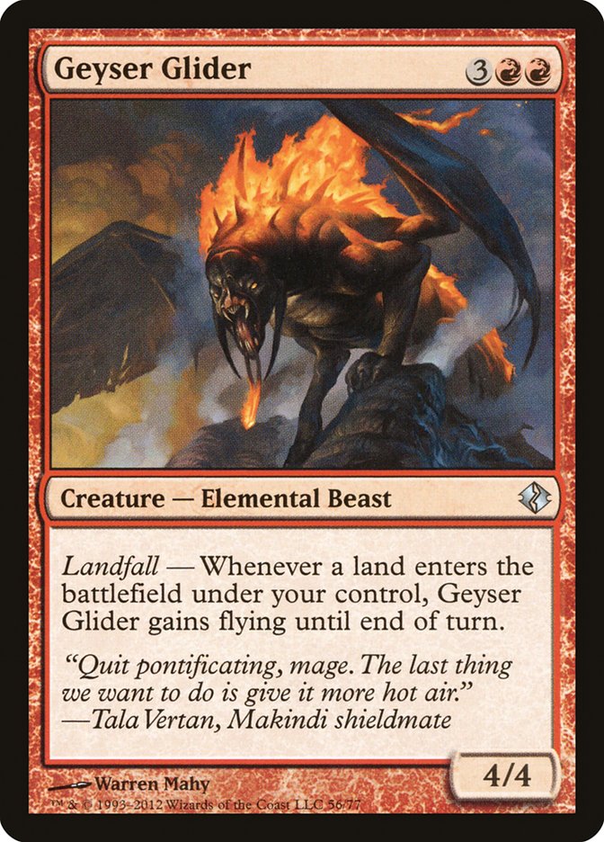 Geyser Glider [Duel Decks: Venser vs. Koth] | Webway Games