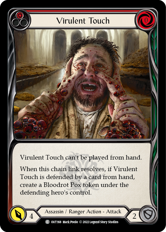 Virulent Touch (Red) [OUT168] (Outsiders) | Webway Games