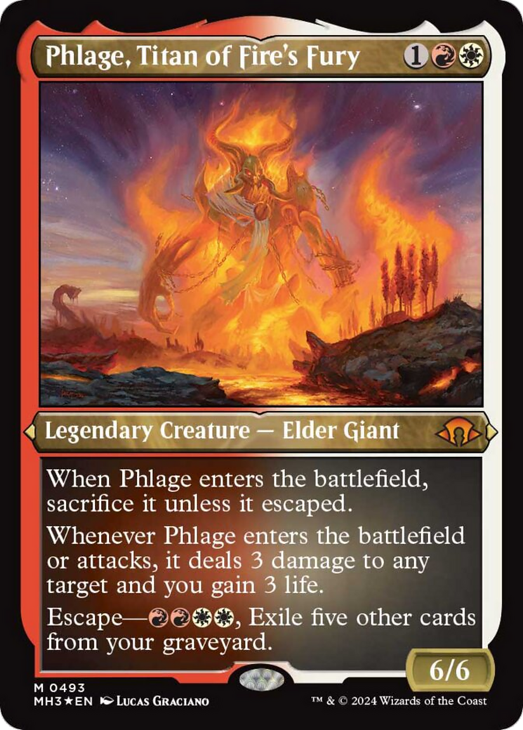 Phlage, Titan of Fire's Fury (Foil Etched) [Modern Horizons 3] | Webway Games