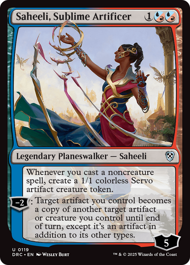Saheeli, Sublime Artificer [Aetherdrift Commander] | Webway Games