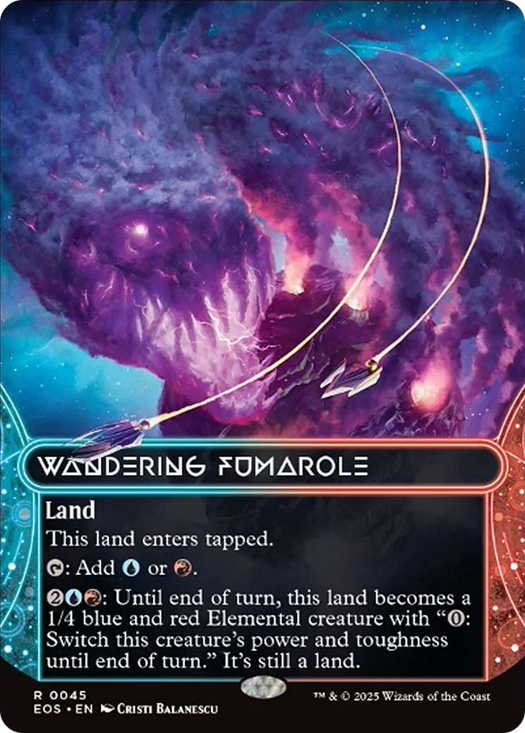 Wandering Fumarole (0045) (Borderless) [Edge of Eternities: Stellar Sights] | Webway Games