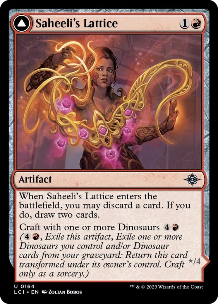 Saheeli's Lattice // Mastercraft Raptor [The Lost Caverns of Ixalan] | Webway Games