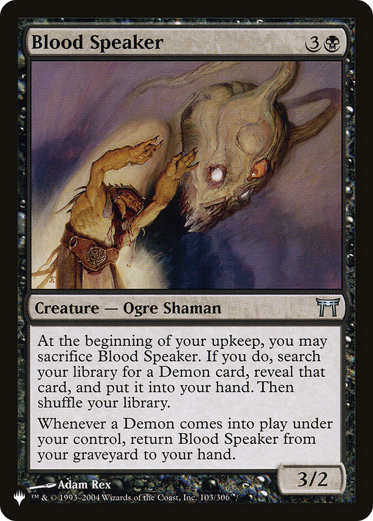 Blood Speaker [The List] | Webway Games