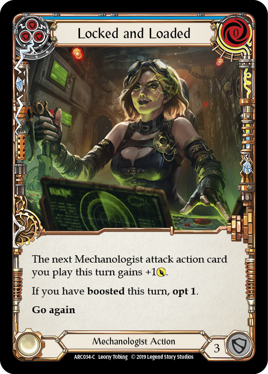 Locked and Loaded (Blue) [ARC034-C] (Arcane Rising)  1st Edition Rainbow Foil | Webway Games