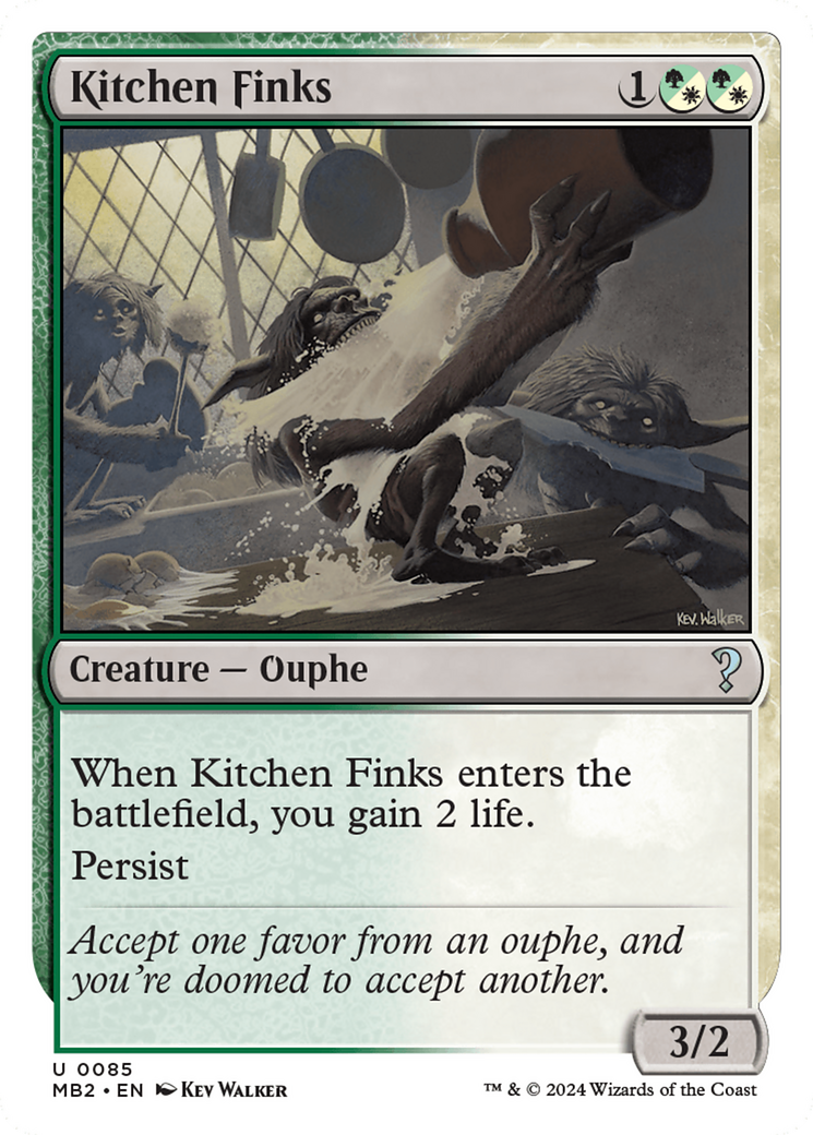Kitchen Finks (White Border) [Mystery Booster 2] | Webway Games