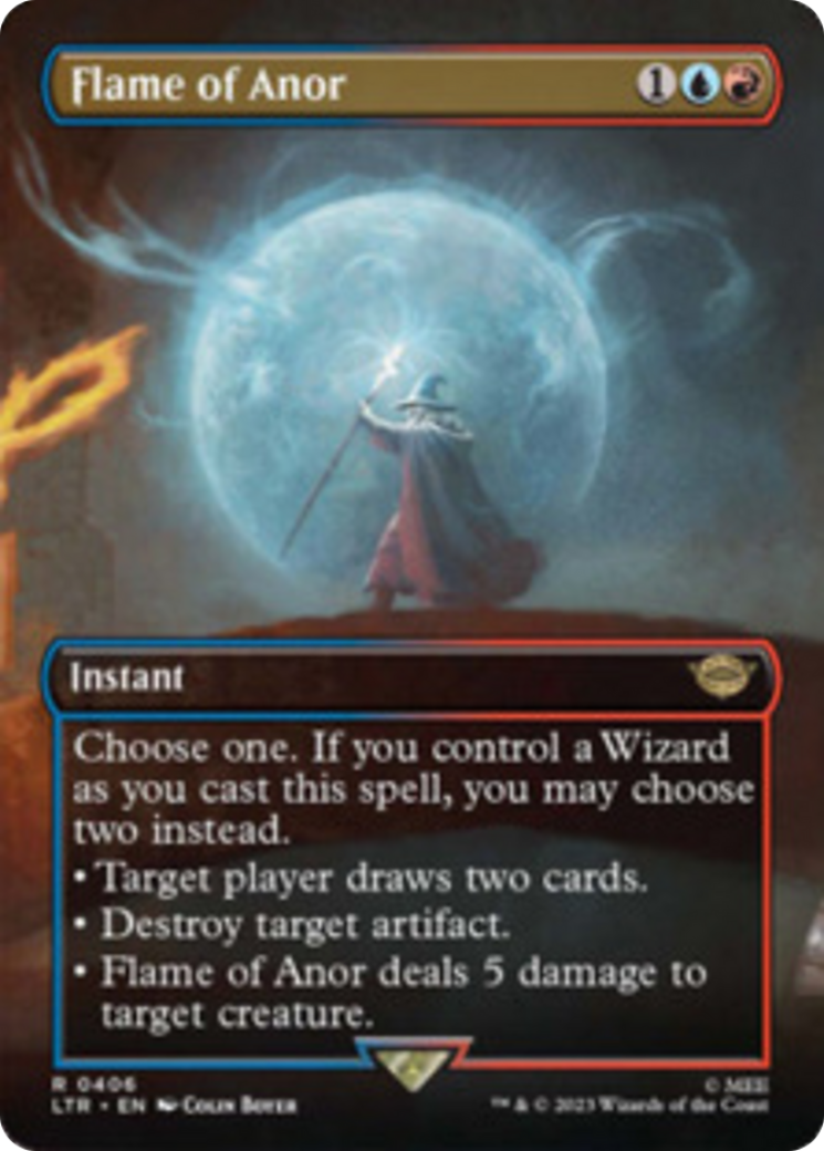 Flame of Anor (Borderless Alternate Art) [The Lord of the Rings: Tales of Middle-Earth] | Webway Games