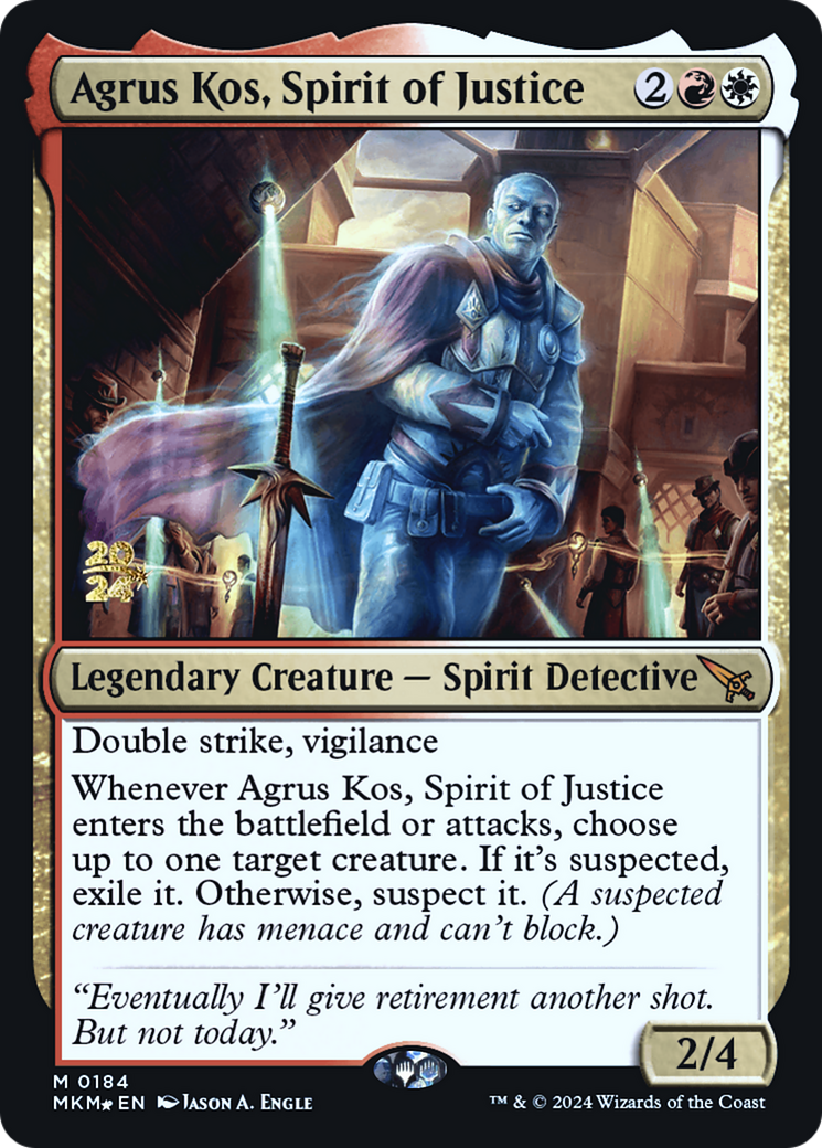 Agrus Kos, Spirit of Justice [Murders at Karlov Manor Prerelease Promos] | Webway Games