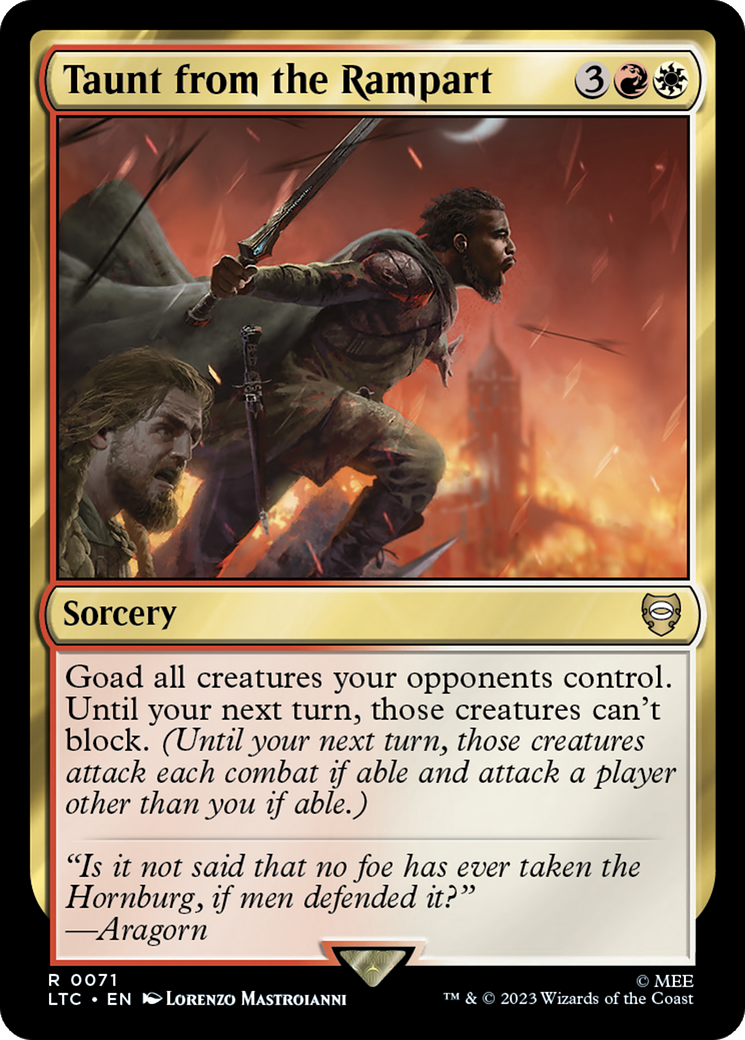 Taunt from the Rampart [The Lord of the Rings: Tales of Middle-Earth Commander] | Webway Games