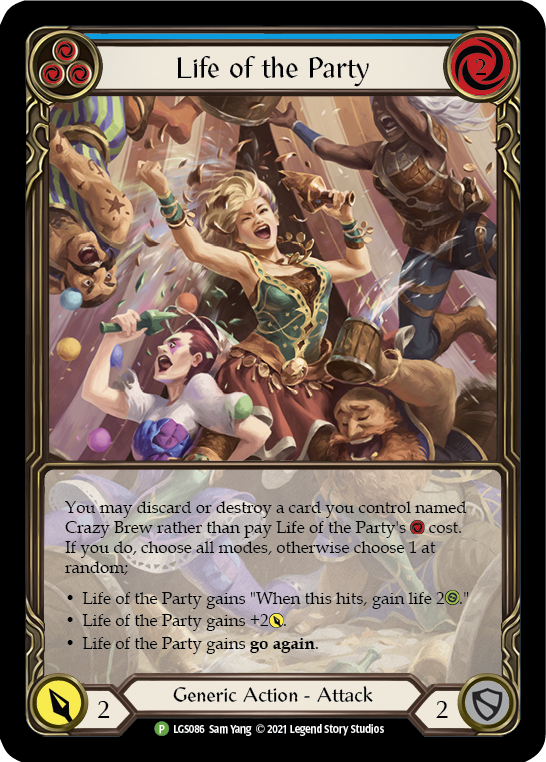 Life of the Party (Blue) [LGS086] (Promo)  Rainbow Foil | Webway Games