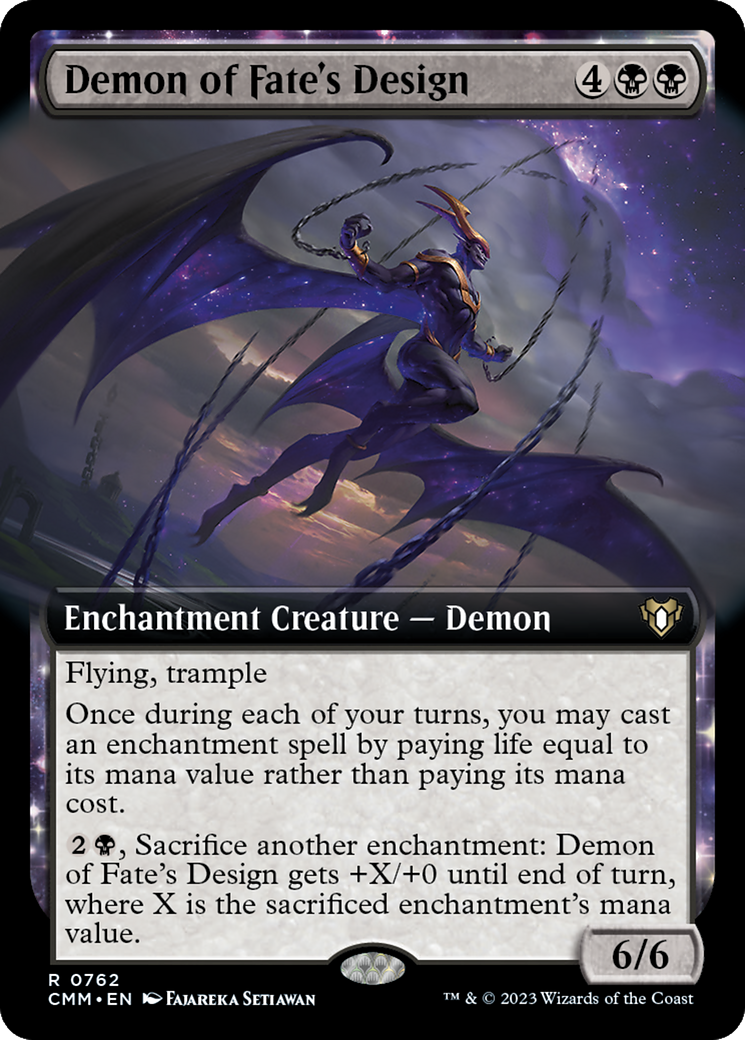 Demon of Fate's Design (Extended Art) [Commander Masters] | Webway Games