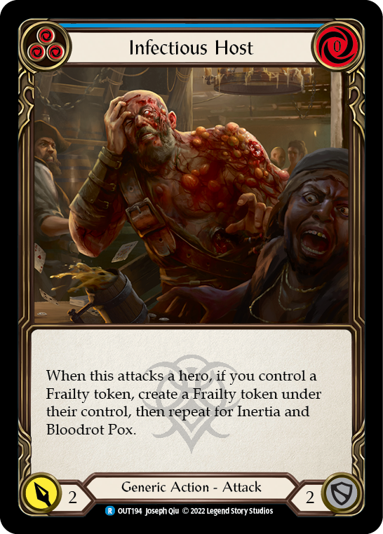 Infectious Host (Blue) [OUT194] (Outsiders)  Rainbow Foil | Webway Games