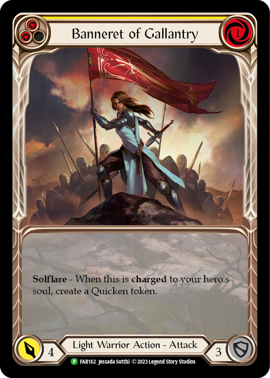 Banneret of Gallantry [FAB162] (Promo)  Rainbow Foil | Webway Games
