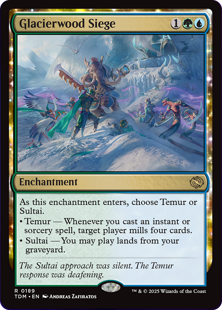 Glacierwood Siege [Tarkir: Dragonstorm] | Webway Games
