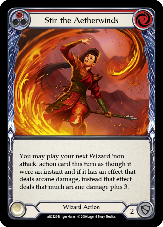 Stir the Aetherwinds (Red) [ARC129-R] (Arcane Rising)  1st Edition Normal | Webway Games