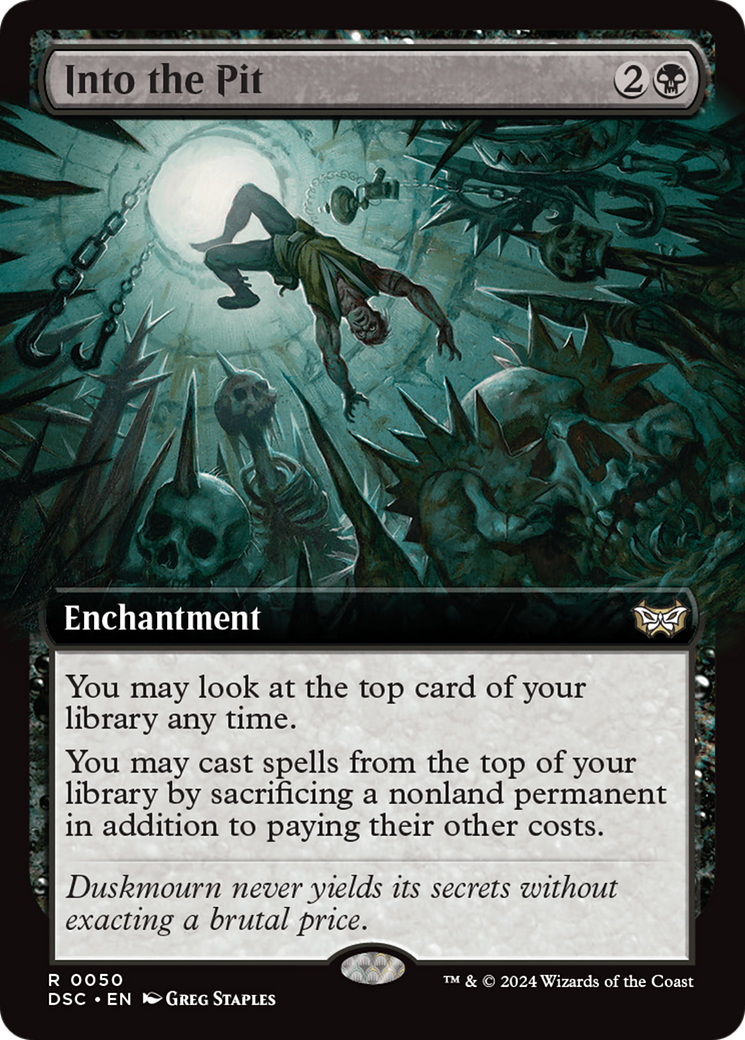 Into the Pit (Extended Art) [Duskmourn: House of Horror Commander] | Webway Games