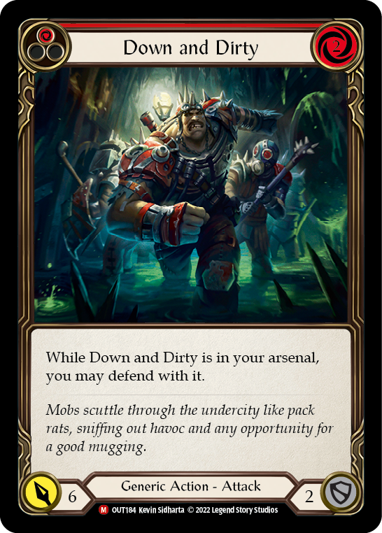 Down and Dirty [OUT184] (Outsiders)  Rainbow Foil | Webway Games