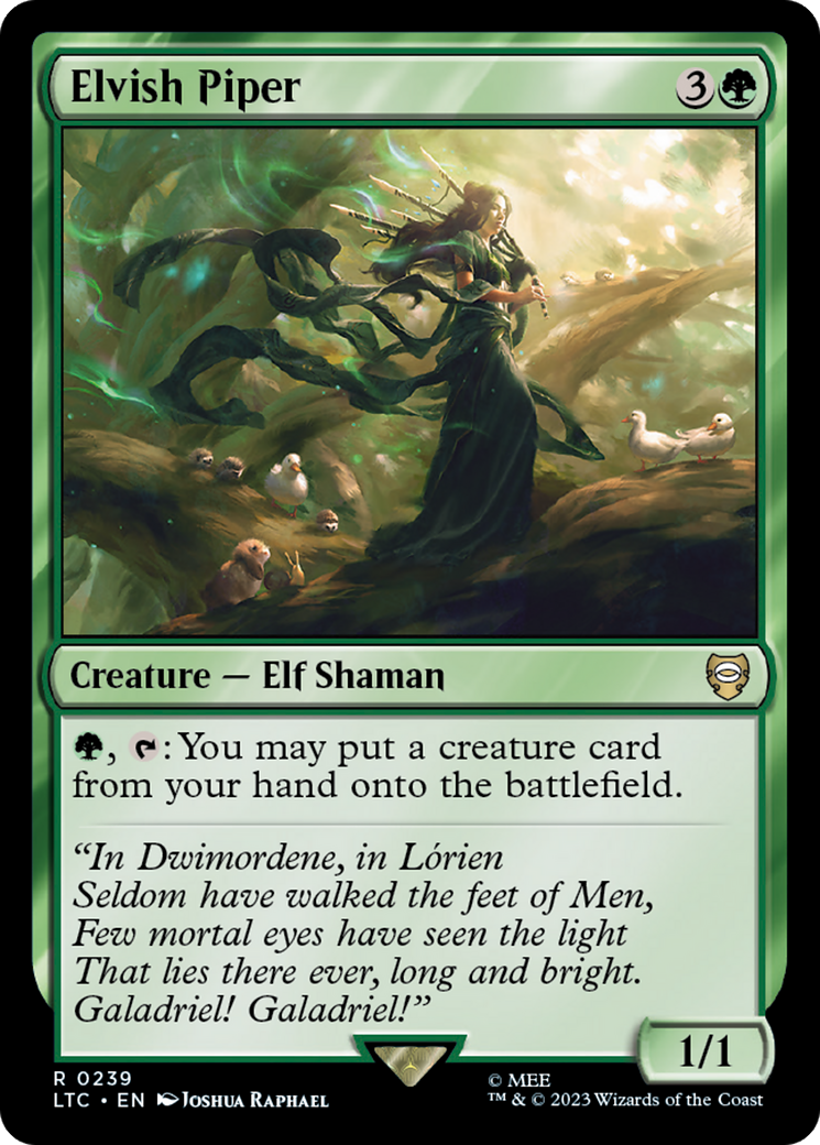 Elvish Piper [The Lord of the Rings: Tales of Middle-Earth Commander] | Webway Games