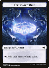 Elf Warrior // Replicated Ring Double-Sided Token [Kaldheim Tokens] | Webway Games