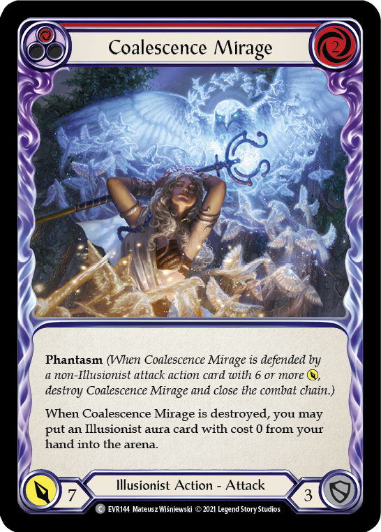 Coalescence Mirage (Red) [EVR144] (Everfest)  1st Edition Rainbow Foil | Webway Games