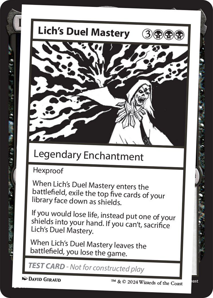 Lich's Duel Mastery [Mystery Booster 2 Playtest Cards] | Webway Games