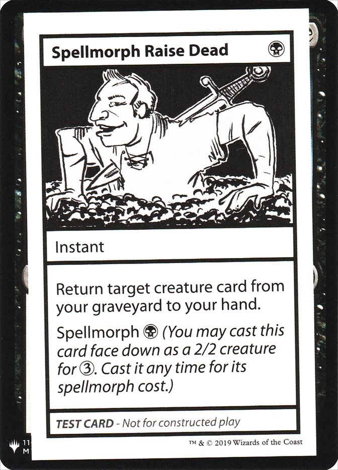 Spellmorph Raise Dead [Mystery Booster Playtest Cards] | Webway Games