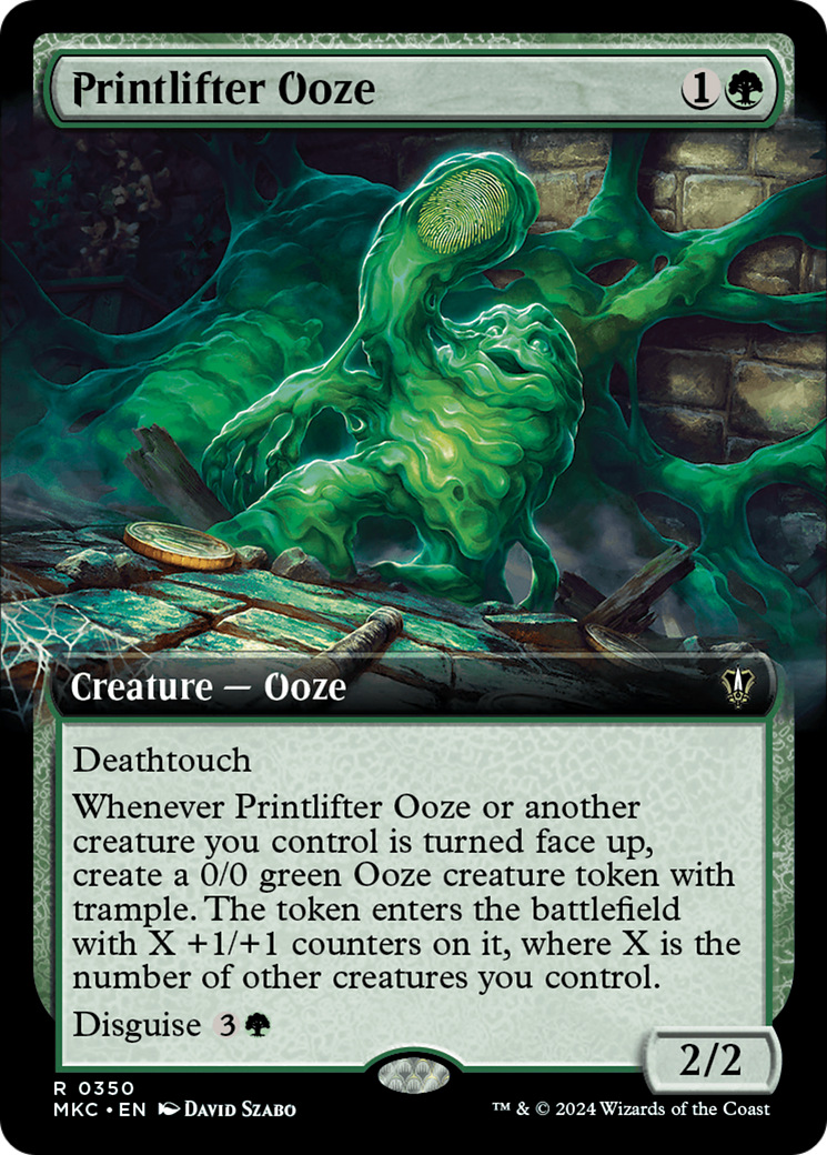 Printlifter Ooze (Extended Art) [Murders at Karlov Manor Commander] | Webway Games