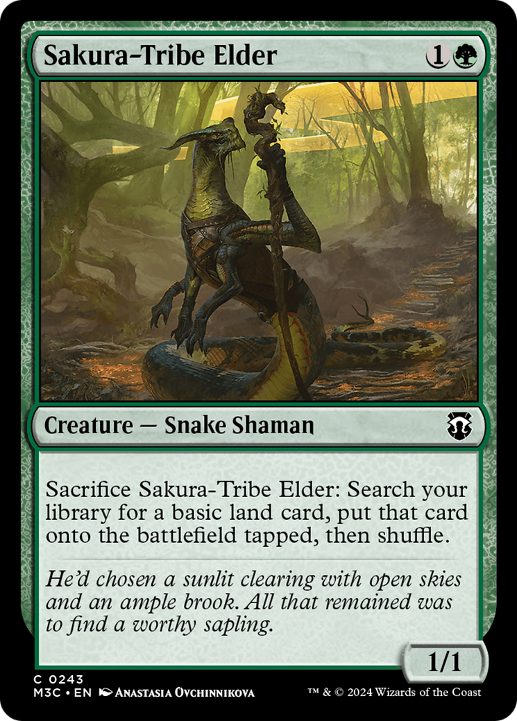 Sakura-Tribe Elder (Ripple Foil) [Modern Horizons 3 Commander] | Webway Games