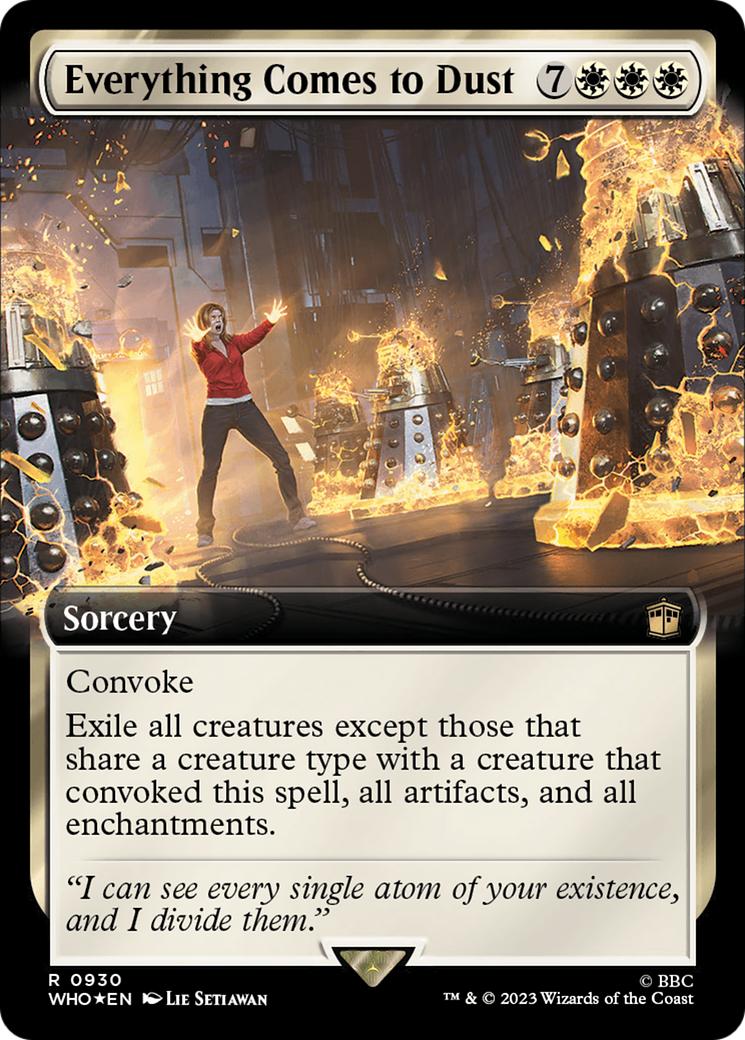 Everything Comes to Dust (Extended Art) (Surge Foil) [Doctor Who] | Webway Games