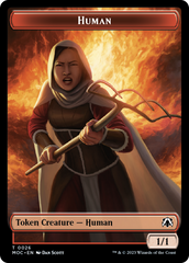 Tentacle // Human (26) Double-Sided Token [March of the Machine Commander Tokens] | Webway Games