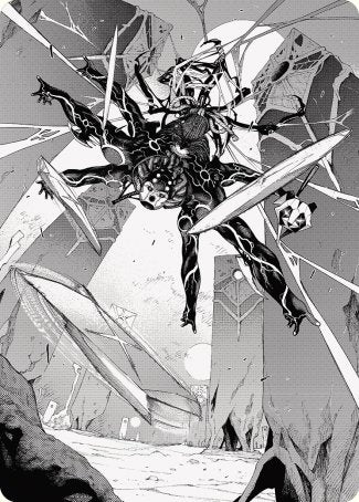 Kaito, Dancing Shadow 2 Art Card [Phyrexia: All Will Be One Art Series] | Webway Games