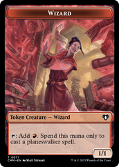 Narset of the Ancient Way Emblem // Wizard Double-Sided Token [Commander Masters Tokens] | Webway Games