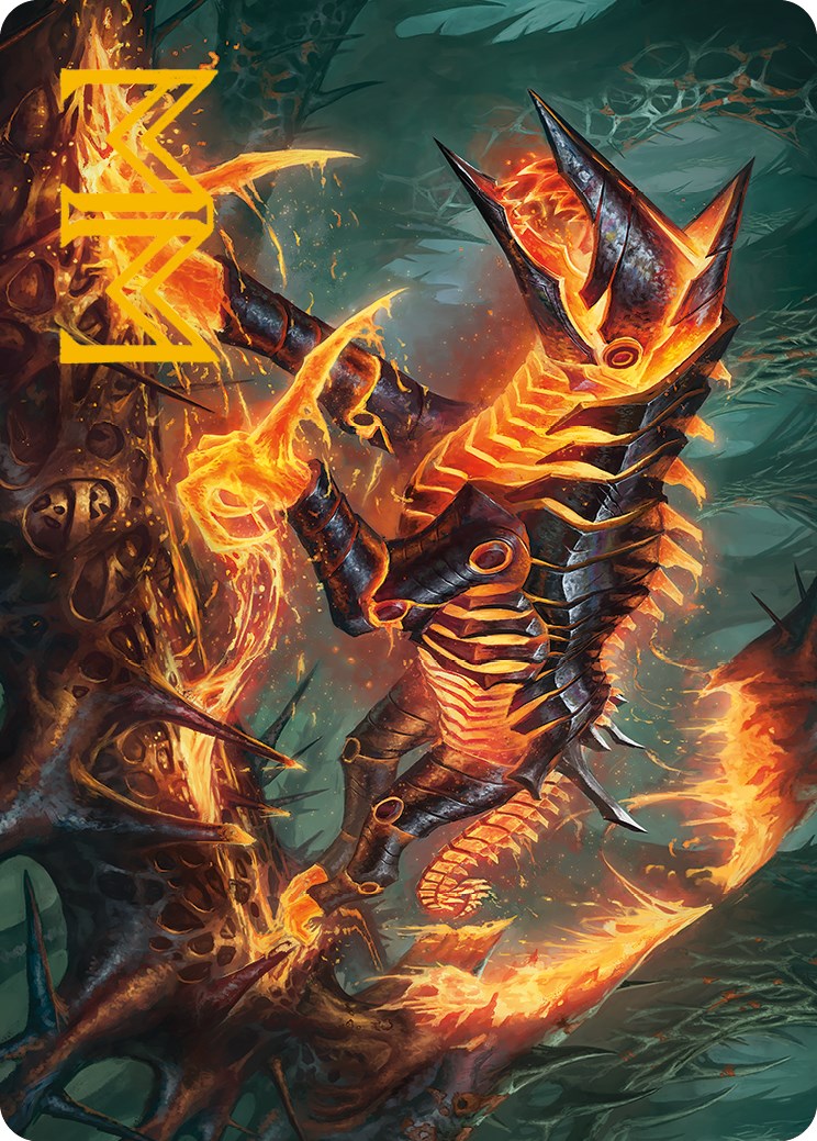 Kuldotha Cackler Art Card (Gold-Stamped Signature) [Phyrexia: All Will Be One Art Series] | Webway Games
