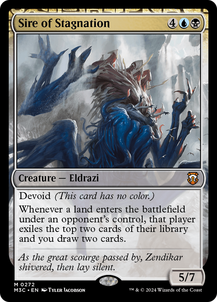 Sire of Stagnation (Ripple Foil) [Modern Horizons 3 Commander] | Webway Games