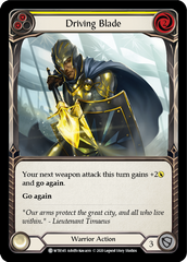 Driving Blade (Yellow) [U-WTR145] (Welcome to Rathe Unlimited)  Unlimited Rainbow Foil | Webway Games