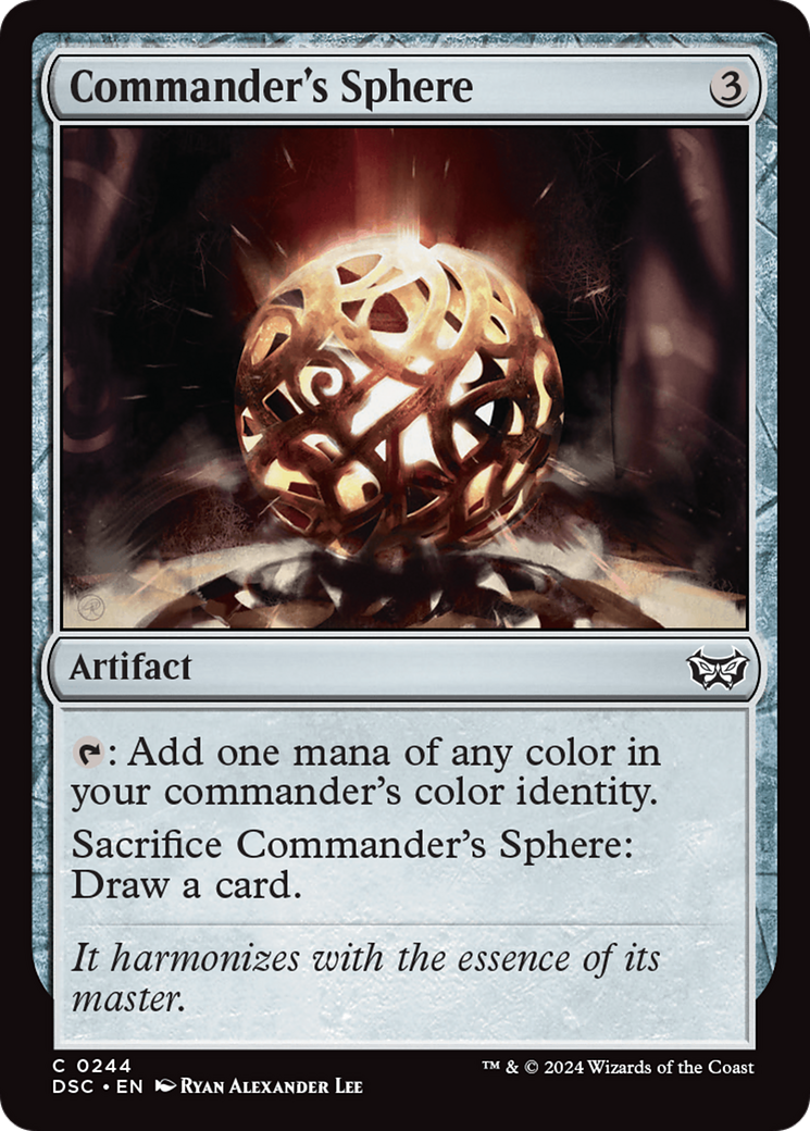Commander's Sphere [Duskmourn: House of Horror Commander] | Webway Games