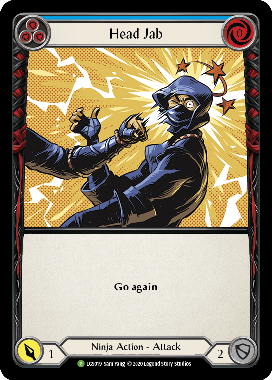 Head Jab (Blue) [LGS019] (Promo)  Rainbow Foil | Webway Games