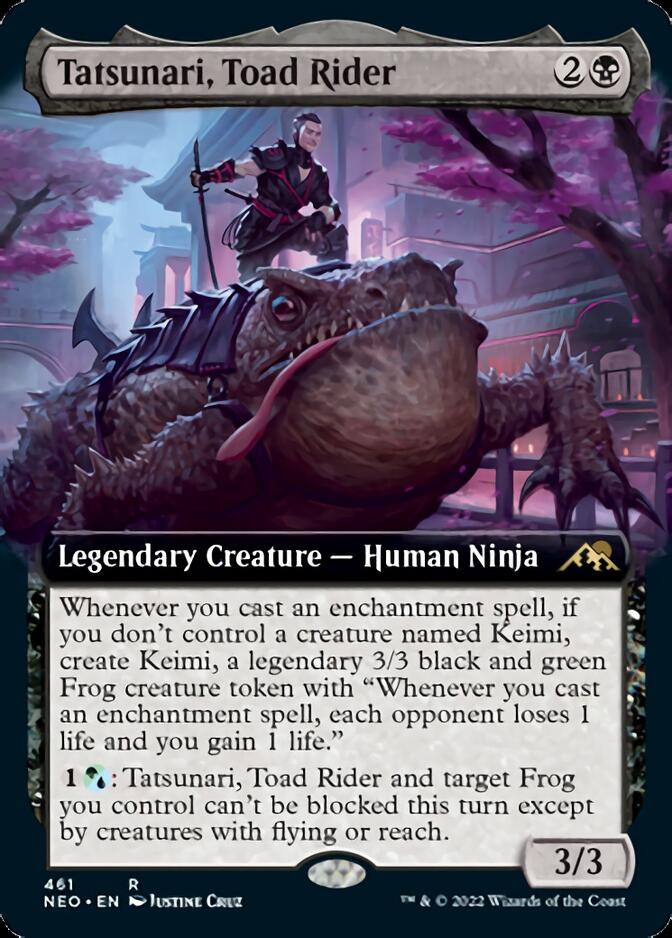 Tatsunari, Toad Rider (Extended Art) [Kamigawa: Neon Dynasty] | Webway Games