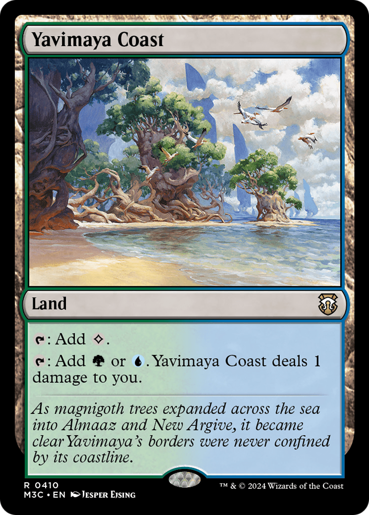 Yavimaya Coast (Ripple Foil) [Modern Horizons 3 Commander] | Webway Games
