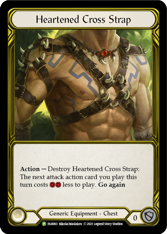 Heartened Cross Strap (Golden) [FAB063] (Promo)  Cold Foil | Webway Games