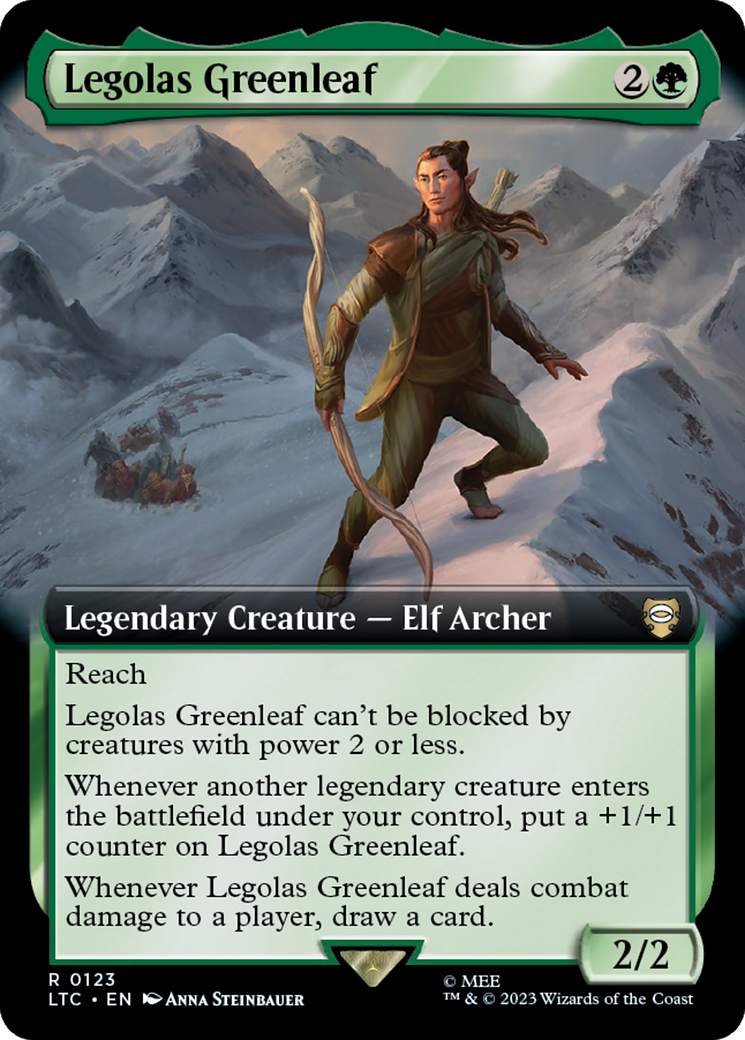 Legolas Greenleaf (Extended Art) [The Lord of the Rings: Tales of Middle-Earth Commander] | Webway Games