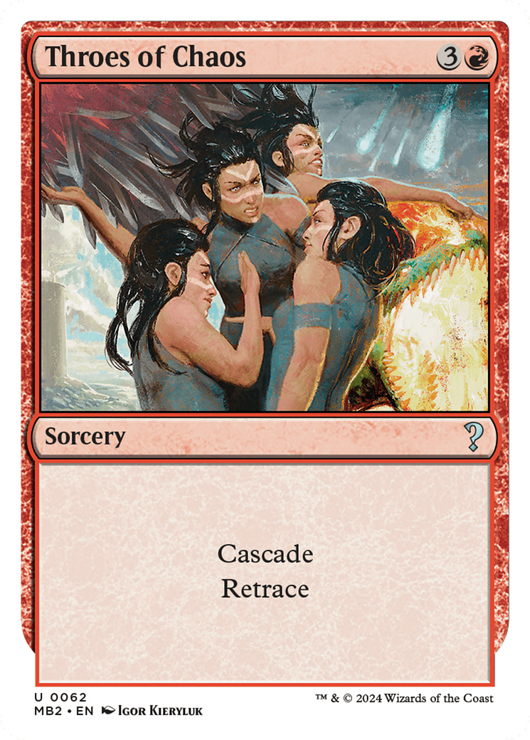 Throes of Chaos (White Border) [Mystery Booster 2] | Webway Games