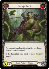 Savage Feast (Blue) [U-WTR016] (Welcome to Rathe Unlimited)  Unlimited Rainbow Foil | Webway Games