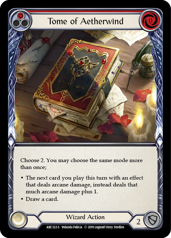 Tome of Aetherwind [ARC122-S] (Arcane Rising)  1st Edition Normal | Webway Games