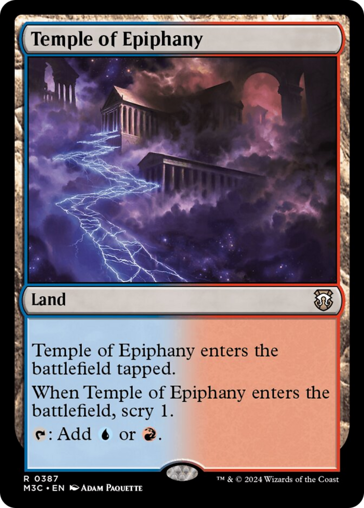 Temple of Epiphany (Ripple Foil) [Modern Horizons 3 Commander] | Webway Games