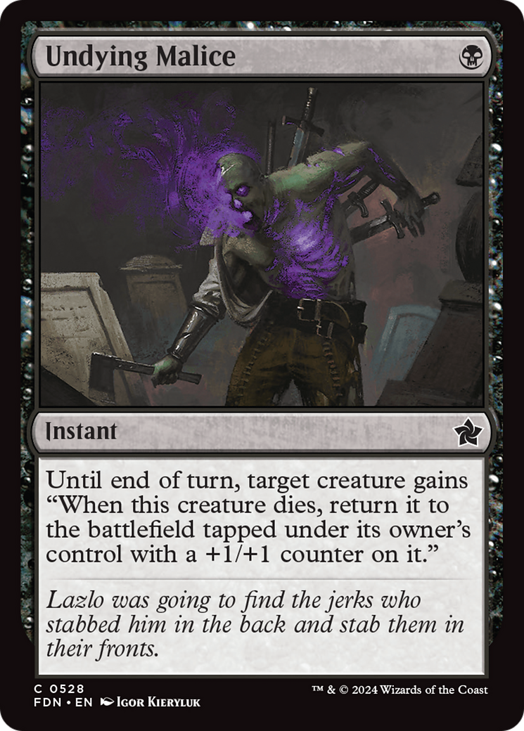Undying Malice [Foundations] | Webway Games